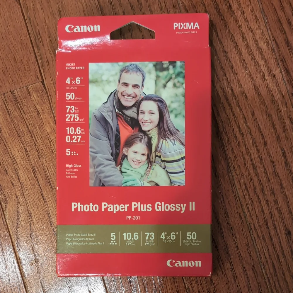 Canon PIXMA Red Photo Paper Plus Glossy II
